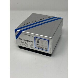 Hasselblad 30104 A24 6x6 Roll 120/220 Film Back Magazine Chrome, boxed, Works!